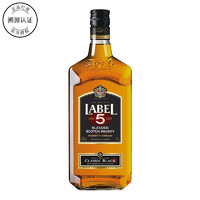 三得利（Suntory）LABEL5 五世醇黑苏格兰威士忌 雷堡五星 进口洋酒 顺风黑白狗 五世醇黑威士忌700ml