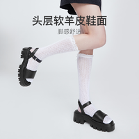 YANXUAN 网易严选 少女视感复古厚底凉鞋