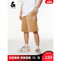 杰克·琼斯（JACK&JONES）夏季男装时尚百搭棋盘格短裤男休闲五分裤日系潮裤子22319F012 卡其色 170/76A/SR