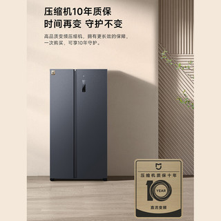 米家小米出品冰洗套装610L对开门大容量冰箱双开门+10kg直驱洗烘一体  BCD-610WMSA+XHQG100MJ202