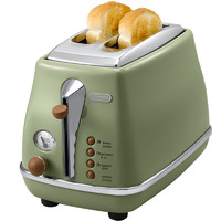 De'Longhi 德龙 Delonghi/德龙 CTO2003 烤面包机多士炉早餐复古多功能家用吐司机