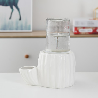 猫咪仙人掌陶瓷饮水机猫用水碗自动续水无线不插电流动喝水器神器