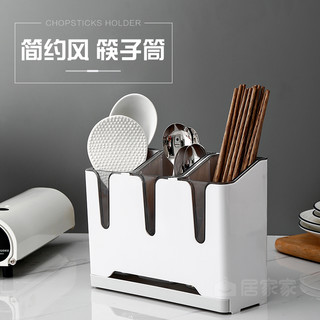 居家家筷子篓置物架厨房筷子笼收纳盒家用筷筒沥水架壁挂筷子架托