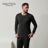 nautica/诺帝卡Underwear男士保暖套装秋冬款纯色圆领亲肤60749 M 藏青