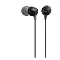 索尼（SONY）适用MDREX15L有线耳机入耳式圆头重低音手机电脑通用 黑色 收藏加购赠耳机包