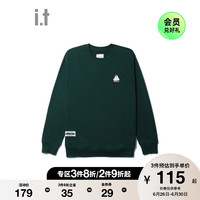 it :CHOCOOLATE男装圆领卫衣冬季休闲北极熊胶章3043X