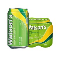 watsons 屈臣氏 香草味苏打汽水  0脂肪蛋白质 调酒推荐饮料 330ml*4罐