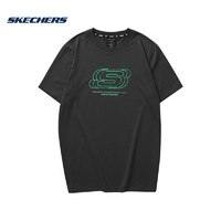 移动端、京东百亿补贴：SKECHERS 斯凯奇 男款运动短袖T恤 L223M074