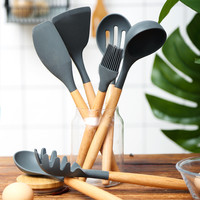 JUSTCOOK 嘉士厨 硅胶刮刀大号耐高温奶油抹刀蛋糕搅拌铲刀子烘焙工具刮板木柄长柄