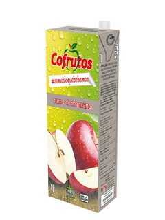 波美克西班牙饮品原装进口100%纯果汁0添加橙汁菠萝汁桃汁1L*2盒 苹果桃子汁*2盒