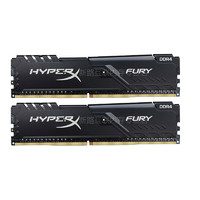 Kingston 金士顿 Fury系列 DDR4 2400MHz 台式机内存 马甲条 黑色 16GB 8GB