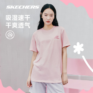 SKECHERS 斯凯奇 情侣T恤短袖男2023年夏季新款透气凉感休闲体恤运动上衣女