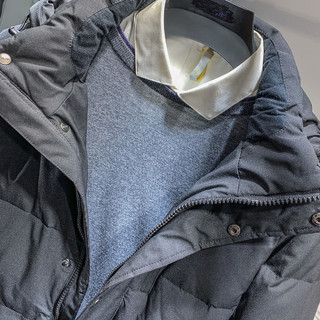 鸭鸭2021年冬季新款长款羽绒服男休闲保暖外穿厚外套男