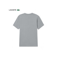 LACOSTE法国鳄鱼男装夏季新款时尚透气运动短袖T恤男TH2042 1AV/灰色 02/XS