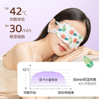 袋鼠医生 热敷加热眼罩60片睡眠遮光混合花香型6款香型蒸汽眼罩