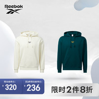 Reebok 锐步 官方2022情侣款HOODIE经典运动休闲百搭连帽卫衣HK7081