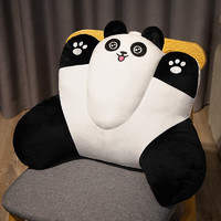 卫亮 新款熊猫抱枕卡通腰枕腰垫椅子腰靠枕靠背床头靠垫创意午休神器 熊猫腰靠（圆眼款） 40*50CM