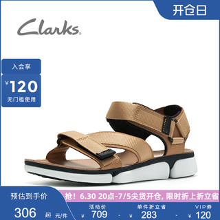 Clarks 其乐 男鞋夏季软底运动凉鞋男时尚拖鞋舒适透气沙滩鞋