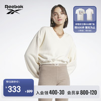 Reebok 锐步 官方2023春季新款女简约纯色复古运动休闲套头衫HS4737