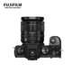 FUJIFILM 富士 X-S10/XS10 微单相机 18-55mm套机 2610万像素 五轴防抖 翻转屏 漂白模式 黑色
