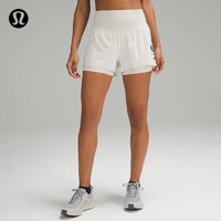 lululemon 丨Nulux™ 女士运动高腰短裤 4" 城市越野 LW7CUIS 米白/米白 6