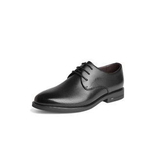 BeLLE 百丽 商场同款黑色牛皮革系带商务正装男皮鞋