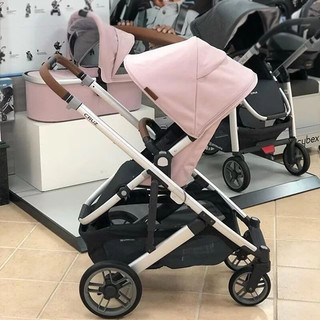 UPPAbaby CRUZ V2高景观婴儿推车双向 可坐可躺 易折叠 宝宝手推车 粉红色-ALICE