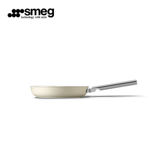 Smeg 斯麦格 CKFF3001 平底锅(30cm、不粘，有涂层、304不锈钢、奶油色)