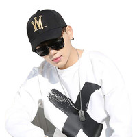 MAXVIVI 棒球帽男女士韩版时尚潮皇冠图案鸭舌帽休闲户外运动帽子MMZ833014 黑色