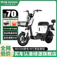 LUYUAN 绿源 新国标48V20ah可拆卸锂电电动自行车NFC