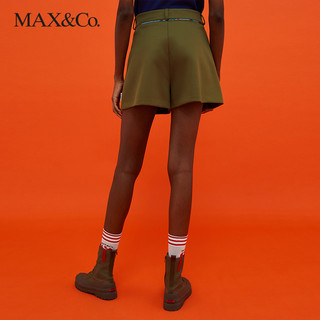 MAX&Co. 麦克斯蔻 SUPERGA胶囊系列 女士短裤 3784013203 卡其绿 L
