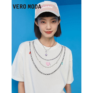 VEROMODAVero Moda新款HT系列彩色立体小熊短袖T恤女3221T1043 S85本白 155/76A/XS