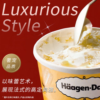 哈根达斯 Haagen-Dazs）柠檬柚子高定马卡龙大桶冰淇淋420ml 家庭装