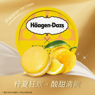 哈根达斯 Haagen-Dazs）柠檬柚子高定马卡龙大桶冰淇淋420ml 家庭装