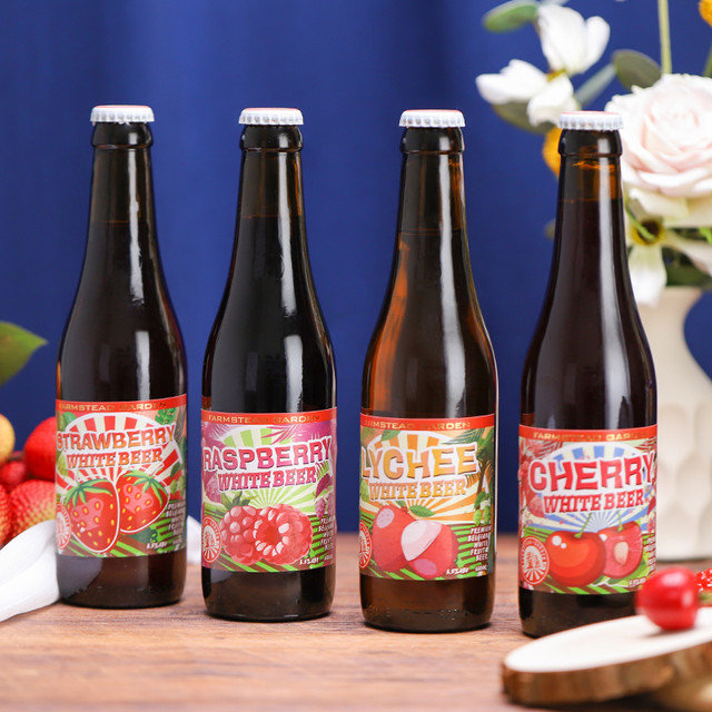 FARMSTEAD GARDEN 农舍花园 比利时农舍花园进口果味女士精酿啤酒草莓味樱桃味低度酒