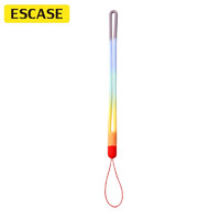 ESCASE 手机挂绳相机短手腕绳 硅胶软款彩虹色ES-XS2