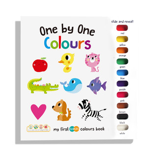 我的第一本滑块书color/counting book颜色配对数数书1到10原版英文绘本进口儿童宝宝婴儿游戏书撕不烂幼儿园启蒙纸板