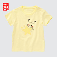 UNIQLO 优衣库 婴儿/幼儿宝宝(UT)Pokémon印花T恤短袖宝可梦皮卡丘456356 仅66cm有货