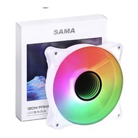 SAMA 先马 冰彩3A ARGB 120mm 机箱散热风扇 单个装