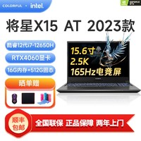 COLORFUL 七彩虹 将星 X15-AT 15.6英寸游戏本（i5-12450H、16GB、512GB、RTX3060）