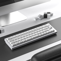 Keychron Q9 Plus 53键 有线机械键盘 喷粉白 Kpro-香蕉轴 RGB