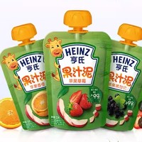 Heinz 亨氏 宝宝营养果泥吸吸袋 120g*14袋 组合装