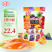 starsun 星臣吉他 综合果味蒟蒻果汁果冻390g 泰国进口休闲零食果冻布丁儿童零食