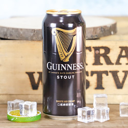 GUINNESS 健力士爱尔兰进口啤酒世涛黑啤440ml*2听罐装整箱