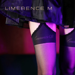 Limerence M 涞觅润丝 丝袜四面开裆性感吊带袜超薄百搭蕾丝免脱 白色 均码