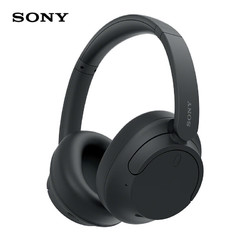 SONY 索尼 WH-CH720N 头戴式降噪耳机 长久佩戴 无线立体声音乐耳机 黑色