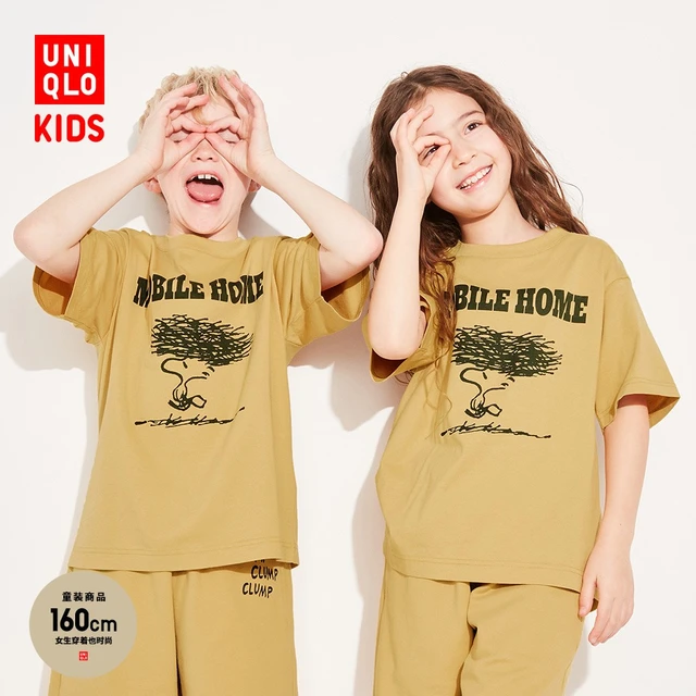 UNIQLO 优衣库 童装/男童/女童(UT)PEANUTS印花T恤(短袖史努比亲子)458663