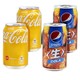Fanta 芬达 可口可乐（Coca-Cola）中国香港版柠檬味可乐碳酸饮料 2罐柠檬可乐+2罐日本生可乐