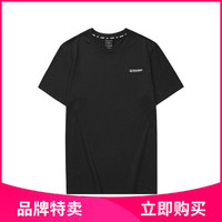 夏季男女同款运动T恤男女情侣运动休闲短袖 XS 碳黑（尺码偏大）