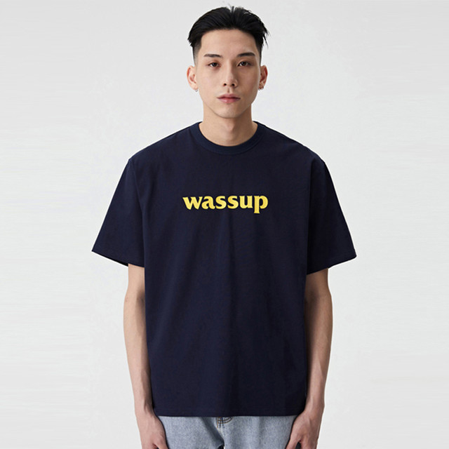 WASSUP 简约t恤体内搭国潮流纯色纯棉休闲上衣男女装官方旗舰店